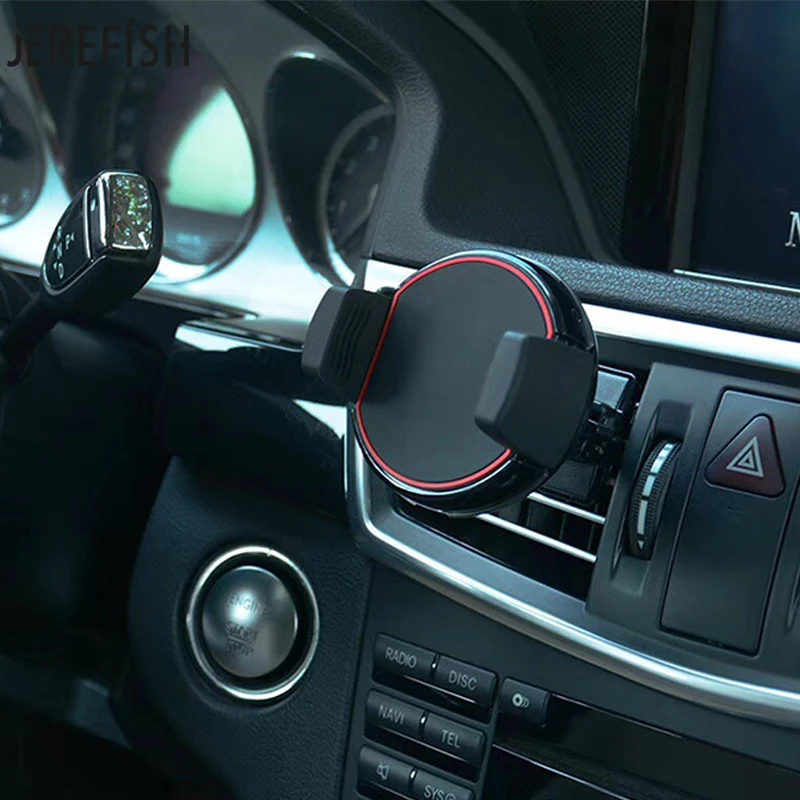 

JEREFISH Qi Wireless Car Charger Pad For Samsung Galaxy S8 Plus S6 Edge S7 Edge Note 5 8 Car Phone Holder Air Vent Mount Stand