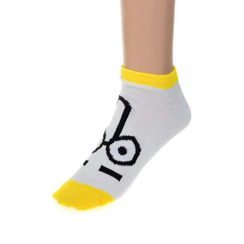 1 пара короткие носки с мультяшным принтом для мужчин и женщин|short ankle socks|socks