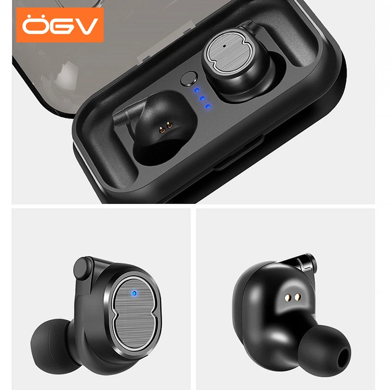 

OGV Bluetooth Touch Control Hifi Earphone with Mic TWS Wireless Earbuds Stereo Microphone for Phone xiaomi With Charger Box