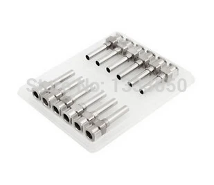 

12 Pcs Stainless Steel 2 88mm Inner Dia 10ga Dispenser Needles Tips