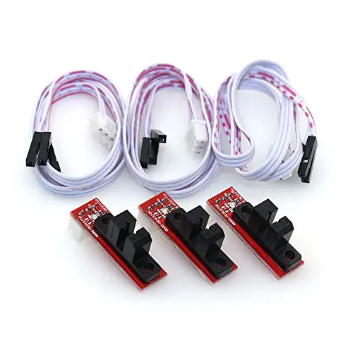 

10pcs/lot Optical Endstop Light Control Limit Switch For RAMPS 1.4 Board 3D Printers Parts with 3 Pin Cable Red Part Accessories