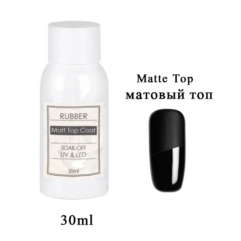

30ml Primer Rubber Base Coat Top Coat Matte Top Base For Nails Long Lasting No Clean Shiny Gel Nail Polish Nail Art Design