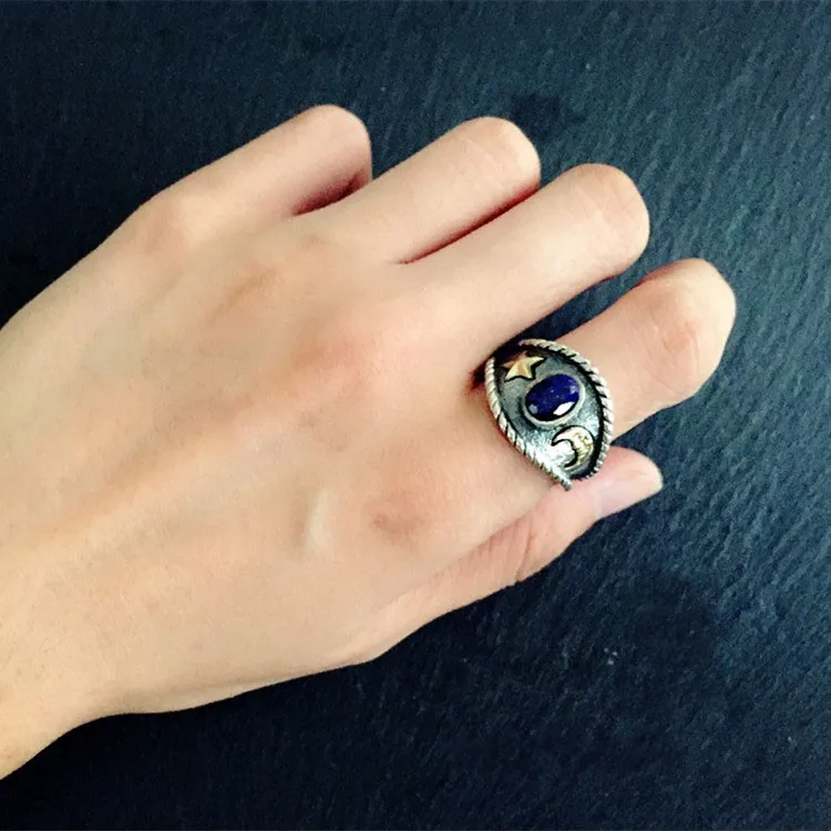 Стиль, Серебро s925, модное ювелирное изделие, тайское старое серебро, Стерлинговое Серебро, женское популярное индивидуальное кольцо
