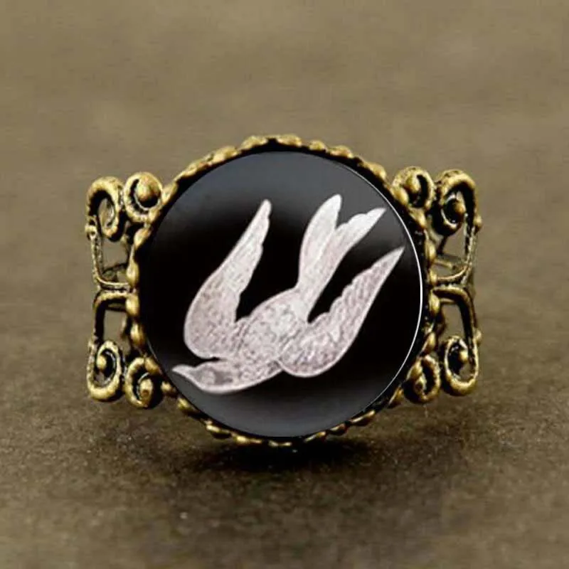 Bioshock Infinite Bird Cage Ring Cage Is Somber Elizabeth Steampunk Regalo Donna Uomo Antico Vintage Nuovo Anello
