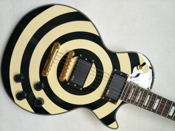 Electric guitar Zakk Wylde bullseye black E-M-G Active pickups 81 /85 zakk ekectric Guitars In Stock Free Shipping