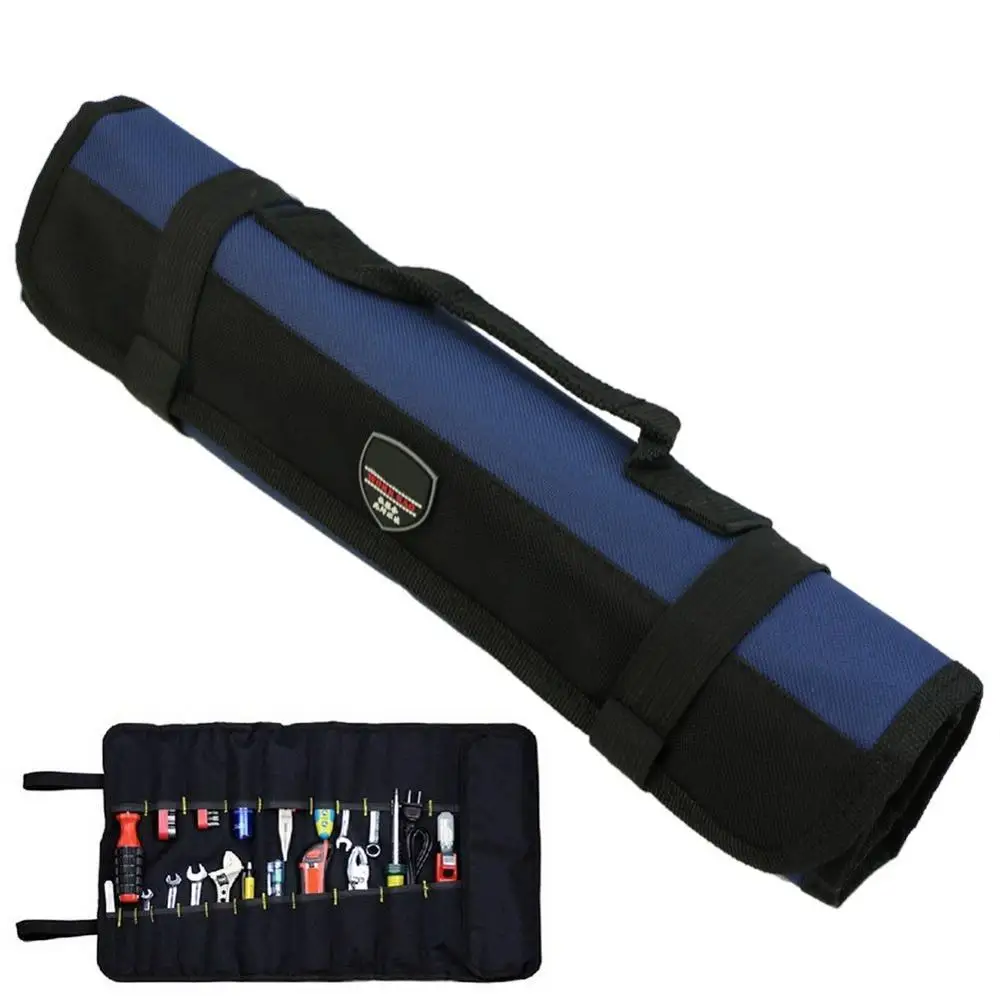 Hardware Tools Roll Plier Screwdriver Spanner Carry Case Pouch tool Bag