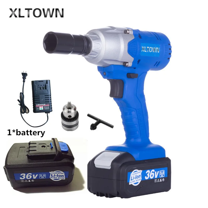 Xltown36v electric wrench rechargeable 5000 mAh 10000 mA lithium