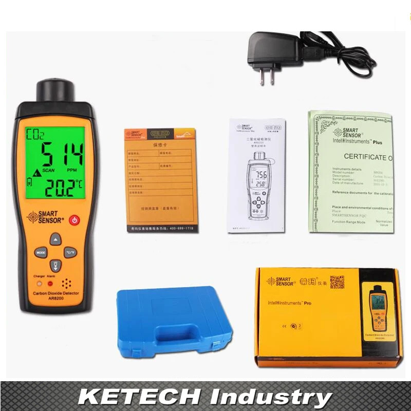 

AR8200 Portable Carbon Dioxide Gas Detector CO2 Gas Detector
