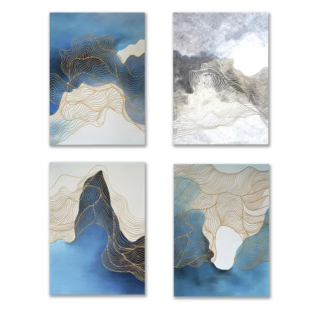 

Nordic Home Decor Unframed Huge Wall Art On Canvas Oil Painting Modern Abstract