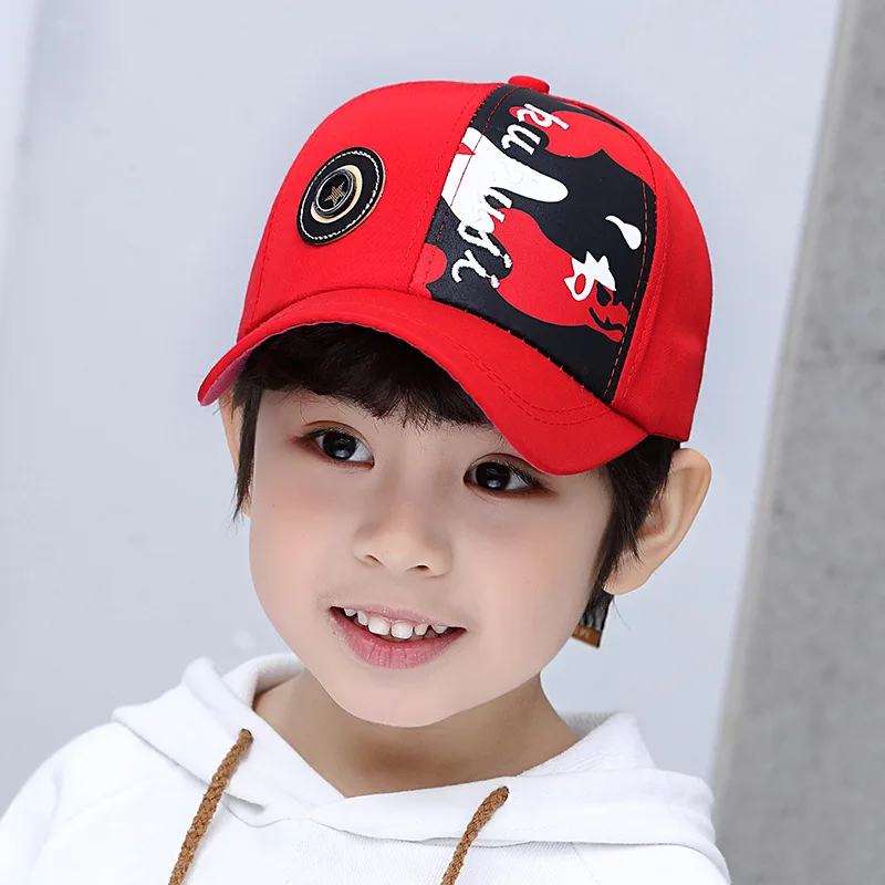 

Matching 5-star baseball cap with flat top, Korean version of children's hat, new hat for spring 2019