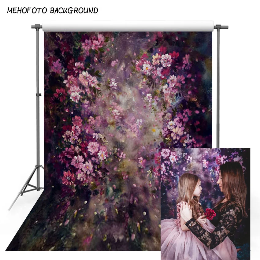 Фон для свадебной фотосъемки MEHOFOTO весенний цветок кирпичный сад газон парные