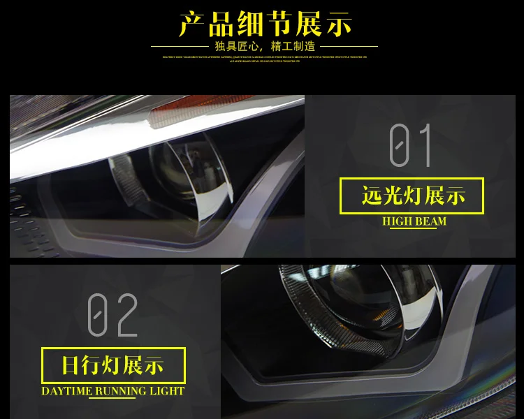 АКД стайлинга автомобилей фара для Ford светодиодная фара для Focus- Новинка фокус 4 светодиодный DRL H7 D2H HID вариант Ангел глаз Bi Xenon луч