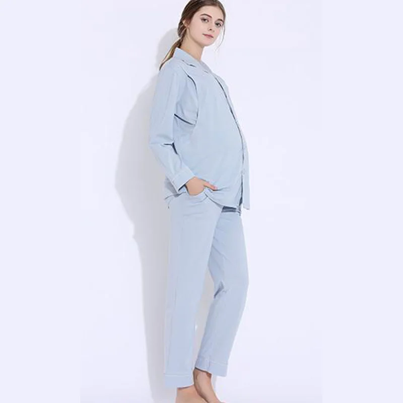 

Maternity Sleepwear Spring And Summer Cotton Lactation Garment Maternity Pajamas Suit Fashionable Nursing Clothes Suit