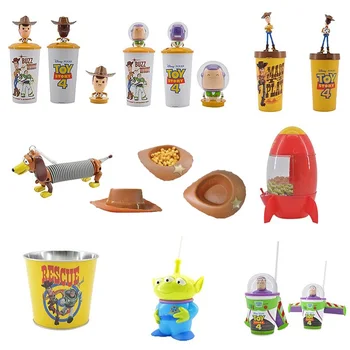 

Original Toy Story 4 WOODY Shaking Head Cups BUZZ LIGHTYEAR Popcorn Cups and Buckets Disney Movie Toy Story Kids Gift Collection