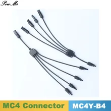 5 пар Y Тип 4 в 1 мужской и женской Солнечная кабельный разъем IP67 MC4 M/F и F/M для солнечных панелей кабель 4mm2/6mm2 powmr