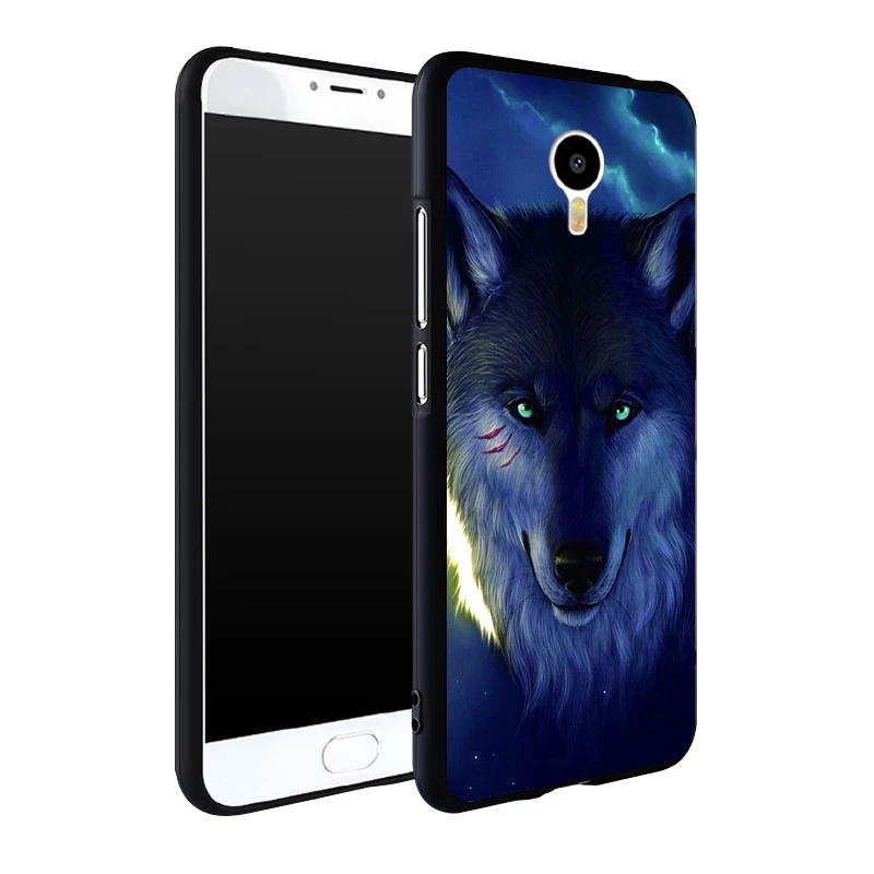 Meizu M3 Note Case Original Cover for Meizu M3 Note Case bag Cover Skin Wolf Fish Skull m3 note Fundas 100% BiNFUL 28