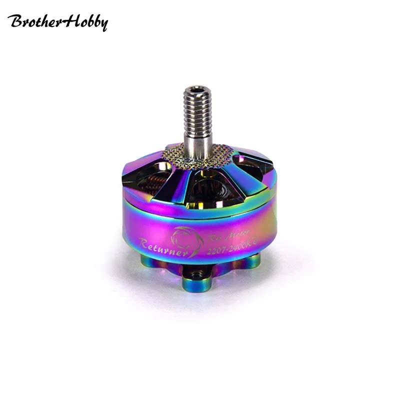 BrotherHobby Returner R6 2207 1750KV 2150KV 2400KV 2700KV 4-5S Brushless Motor For RC Models Multicopter Spare Part Accs high quality brotherhobby tornado 5215 330kv 12n14p 12s brushless motor for rc multi rotor models frame spare part accessories