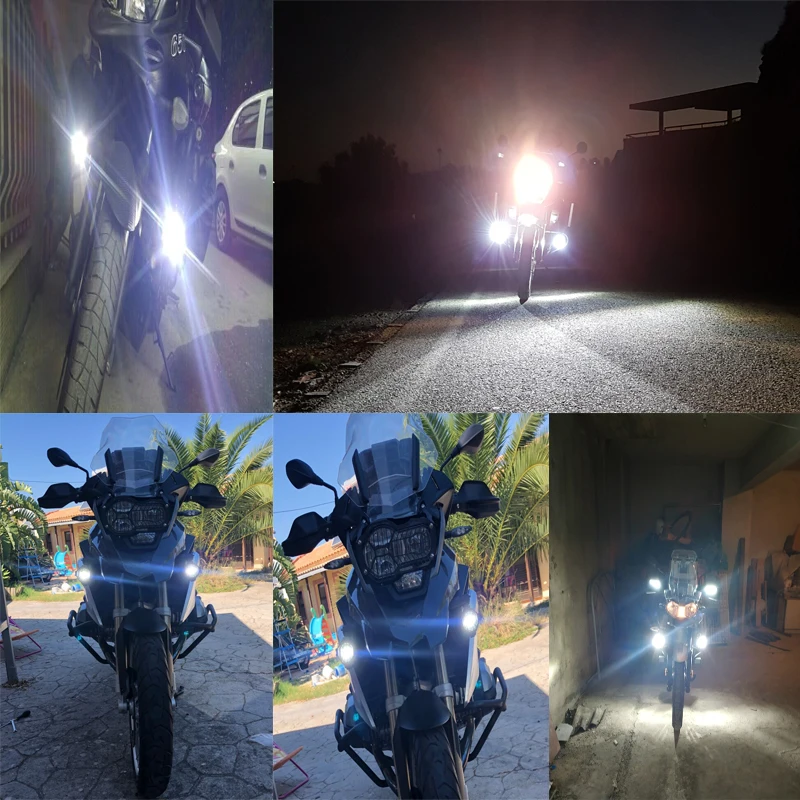  1 Set For BMW F800GS Motorcycle LED Auxiliary Fog Light Assemblie Driving Lamp 40W Headlight Univer - 32870796344