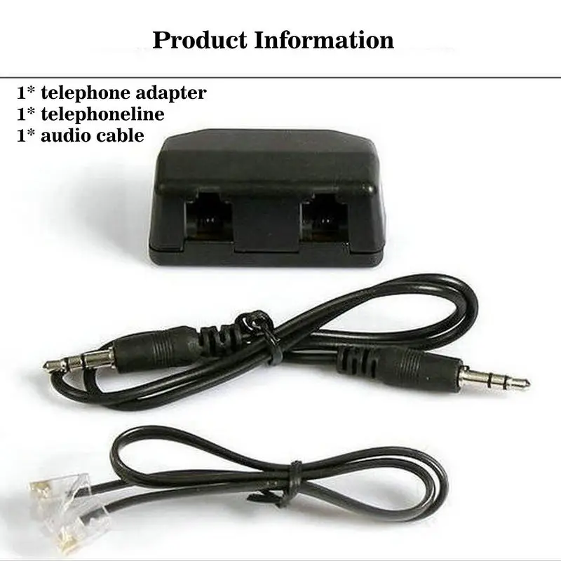 Vandlion телефонный адаптер для цифрового диктофона телефонная линия аудио кабель линейный кабель Поддержка 3,5 мм интерфейс микрофона