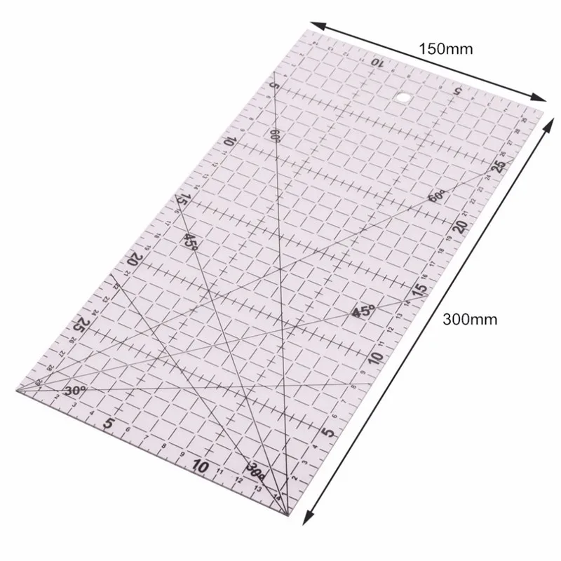 10 шт. Лоскутная линейка инструменты для квилтинга высококачественная акриловая краска прозрачный материал шкала линейки школьные