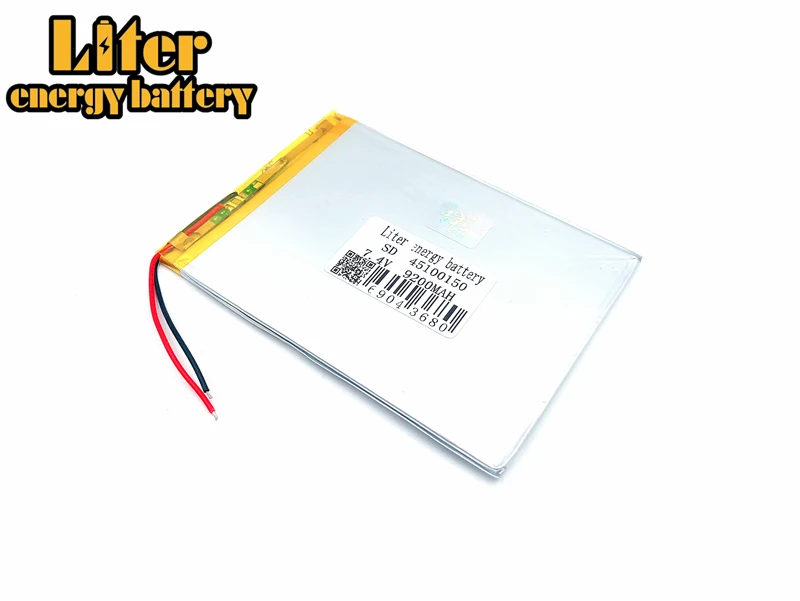 7,4 V, 9200mAH 45100150 43100150 PLIB(полимерный литий-ионный аккумулятор/L G) литий-ионный аккумулятор для планшетных ПК, электронных книг; 4,5*100*150 мм