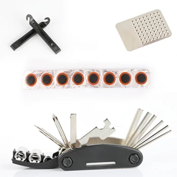 

Bike Bicycle Repair Tool Box Kit Set Multitool Cycling Tire Repair Service Portable Hex Wrench Pump Tools and Bag