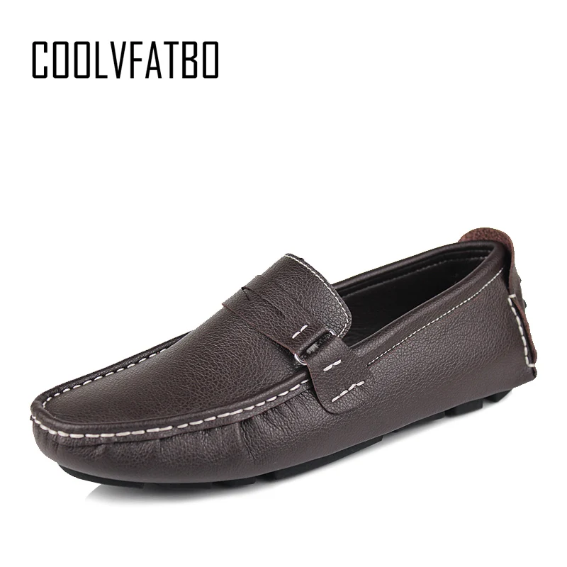 

COOLVFATBO Summer Breathable Men Casual Shoes Fashion Male Shoes High Quality Men Shoes Slip On Men Leather Loafers