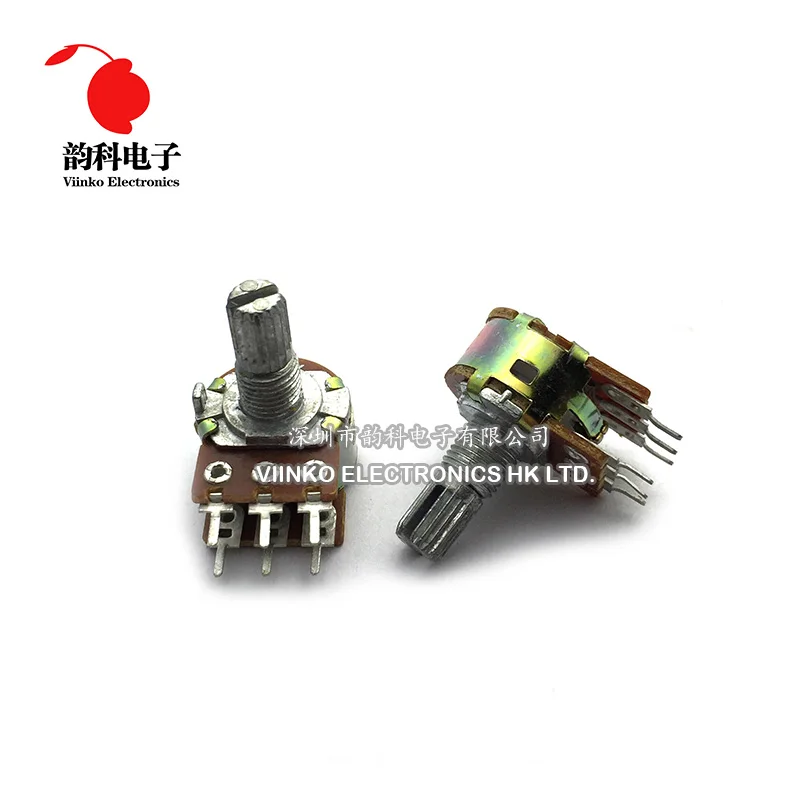 

5pcs WH148 B1K B2K B5K B10K B20K B50K B100K B500K 6Pin 15mm Shaft Amplifier Dual Stereo Potentiometer 1K 2K 5K 10K 50K 100K 500K