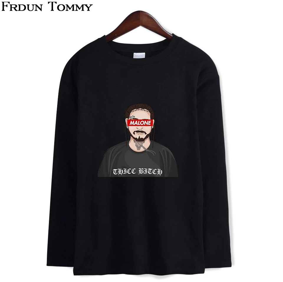 

Frdun Tommy Post Malone Long Sleeve Tshirt Hip Hop T-shirt Print Post Malone Men Women Fashion Casual Long Sleeve Streetwear