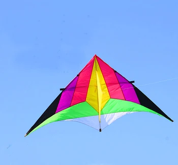 

free shipping high quality diamond delta kite with handle line ripstop nylon fabric kite wheel 3d kites bar kitesurf hcxkite