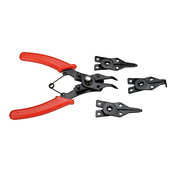 

4 in 1 Multifunctional Circlip Pliers Card Ring Pliers Retainer Pliers ( RED and YELLOW) Random color rasp dremel 2016