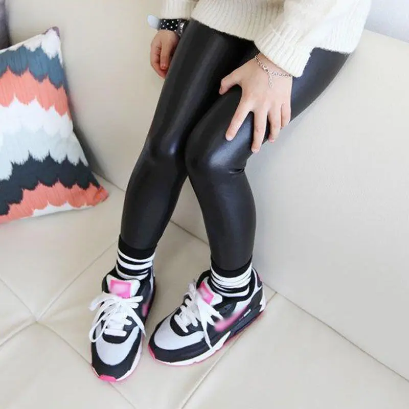 little girl leather pants