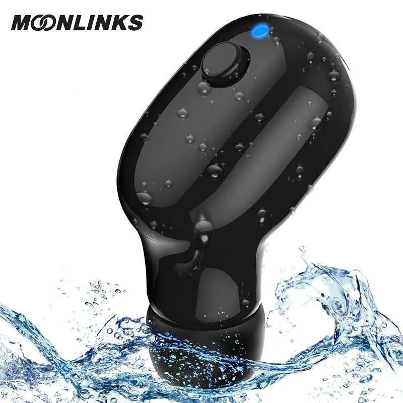 

Moonlinks 770 New IPX8 Waterproof Wireless Earphone with Mic Earbud for Running and other Gym Sports