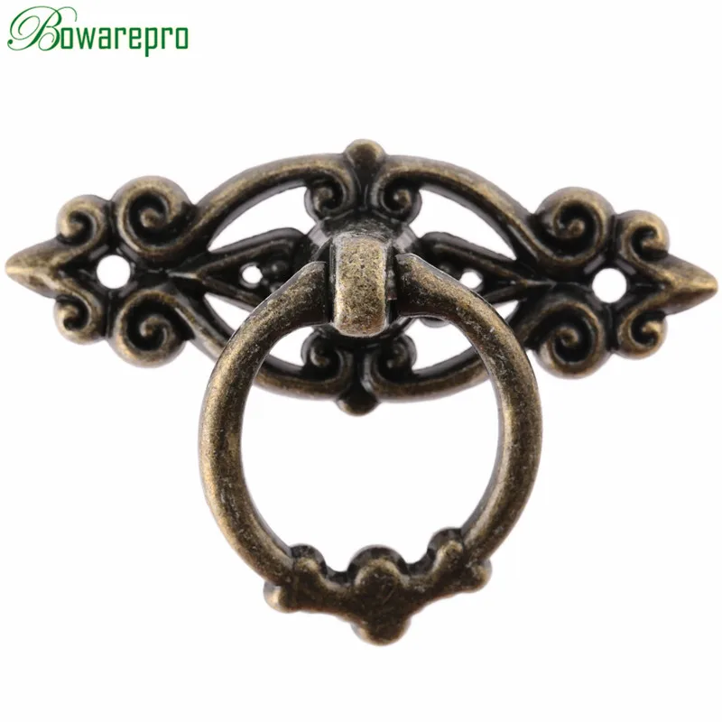 

bowarepro Furniture Handle Cabinet Knobs / Handles Vintage Jewelry Box Drawer Cabinet Cupboard Handle Pull Furniture Antique