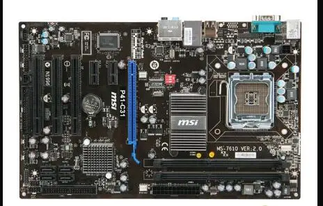 

P41T-C31 motherboard supports DDR2 memory 775 pin CPU