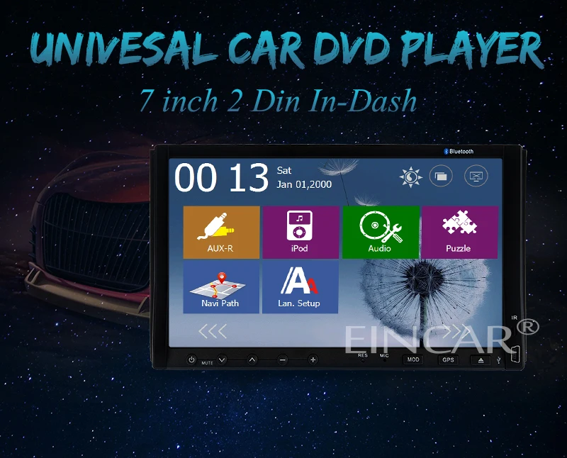 Sale Radio Autoradio Logo CD RDS win8 AMP Video Stereo GPS Car DVD MP3 7"Touch Screen Player FM AM Audio 3D BT Sub 0