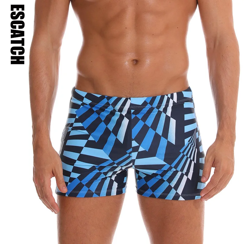 Новые мужские водонепроницаемые быстросохнущие шорты для плавания, мужские плавки из кожи акулы, Мужская одежда для плавания - Цвет: sport