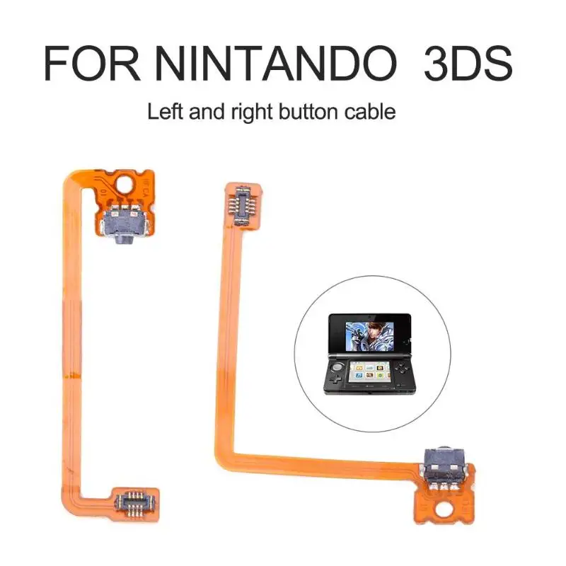 

2pcs Shoulder Switch Trigger Button Ribbon Flex Cable Fit for Nintando 3DS XL LL 3DSLL R Arrangement of Left Right Buttons