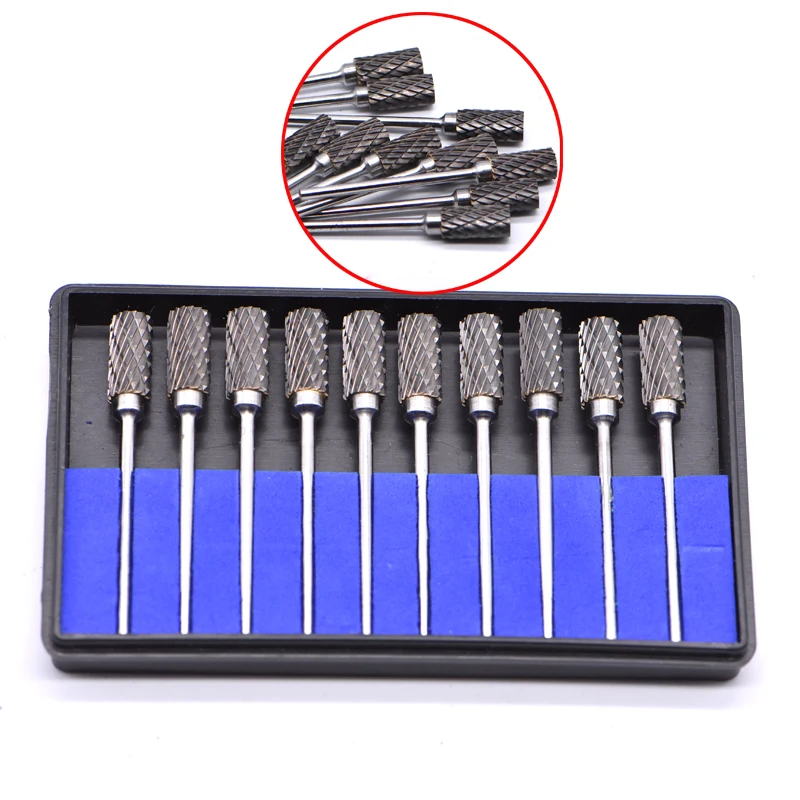 10pcs/box A4 A5 A6 Dental Grinding Heads Dentistry Equipment Tungsten