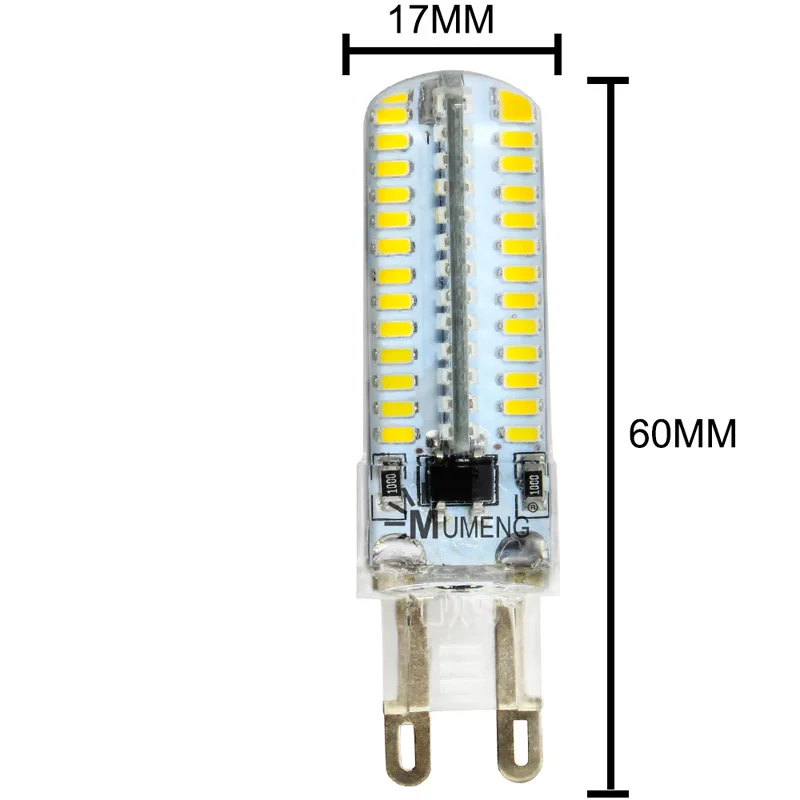 5x G9 SMD3014 лампочки 5 Вт LED Капсула лампа Светодиодная лампа в кристалл Освещение светодиодные лампы Spotlight лампа AC200-240V