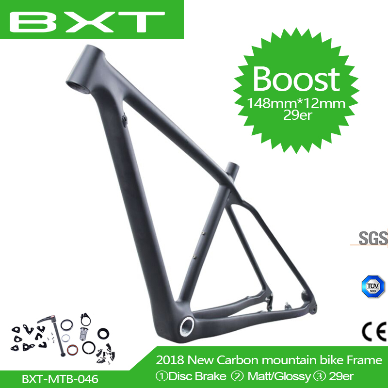 Perfect Free shipping 29er T800 Full Carbon Mountain Bike frame 148*12mm MTB BOOST carbon bicycle frame Bicycle parts BSA 0