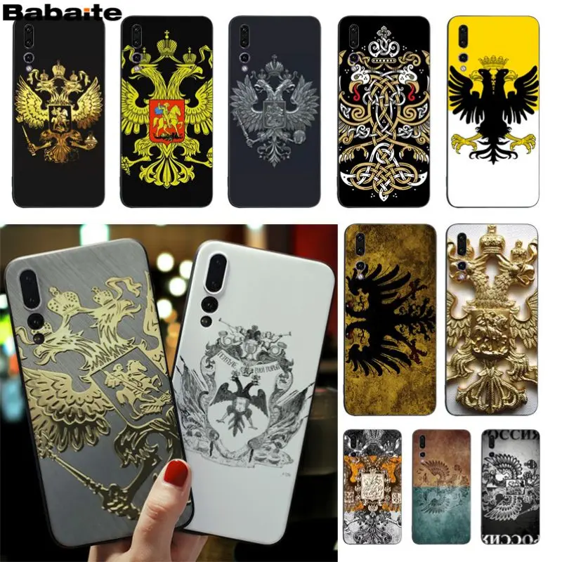 

Babaite Russia Coat of arms Double headed eagle Soft silicon cover case For Huawei honor V9 V10 9 10 Mate 10 honor 9 10 V9 V10
