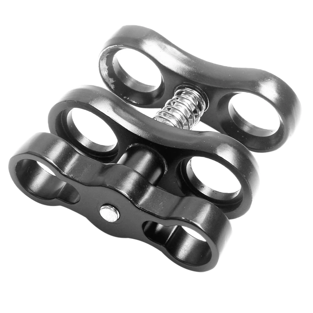 9 x 62 mm Underwater Scuba Diving Ball Joint Arm Clamp Mount for Connecting Strobe Video Light to Water Sports Accessories