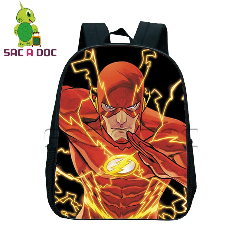 

The Flash Arrow Backpack Children School Bags Mochilas Boys Cartoon Super Hero Kindergarten Backpack Kids Mini Book bag