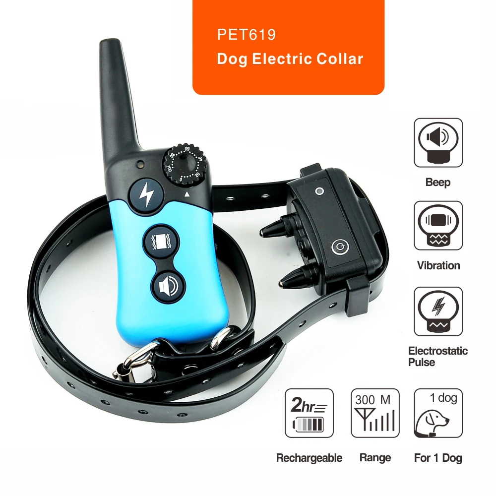 Electric Dog Training Collar Waterproof Dog Training Collars 300m