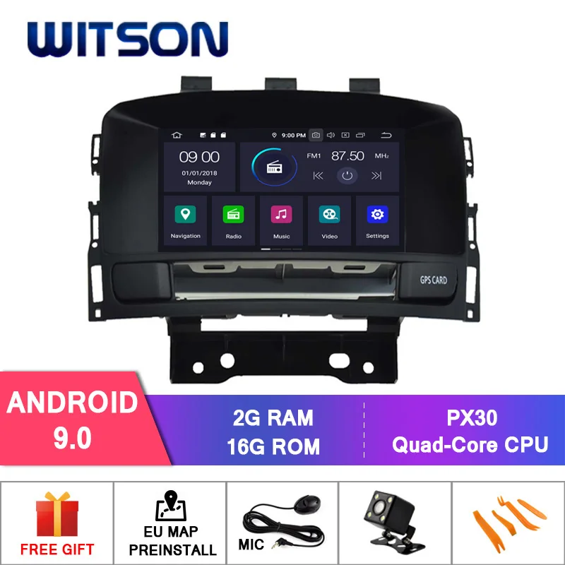 Top Germany stock ! WITSON Android 9.0 CAR DVD player for OPEL ASTRA J CAR AUDIO GPS DVD 4GB RAM+64GB FLASH 8 Octa Core+DVR/WIFI+DAB 1