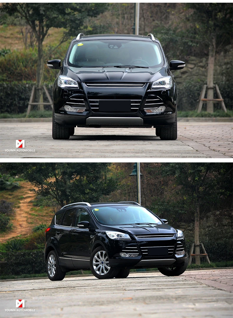 Ar Стайлинг для FORD KUGA фары U angel eyes DRL 2013- для FORD KUGA светодиодный свет бар DRL Q5 bi ксеноновые линзы h7 xenon