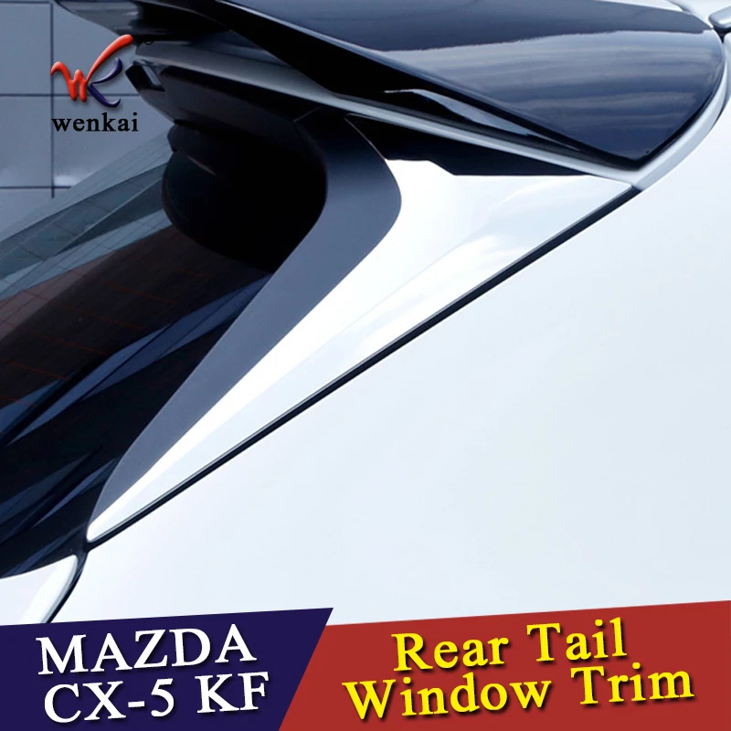 ABS аксессуары для Mazda CX-5 CX5 KF задние окна спойлер Треугольники молдинг крышка комплект отделка 2 шт./компл
