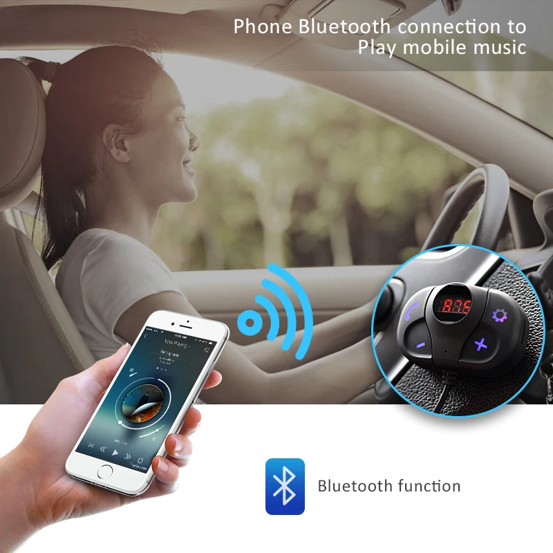 ANLUD комплект беспроводной связи Bluetooth для автомобиля fm передатчик модулятор