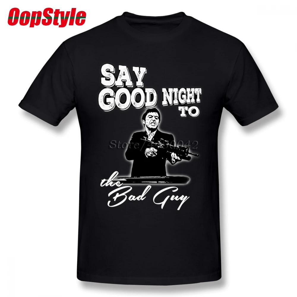 Movie Scarface T-shirt For Men Dropshipping Short Sleeve Cotton Plus Size Custom Team Tee 4XL 5XL 6XL | Мужская одежда